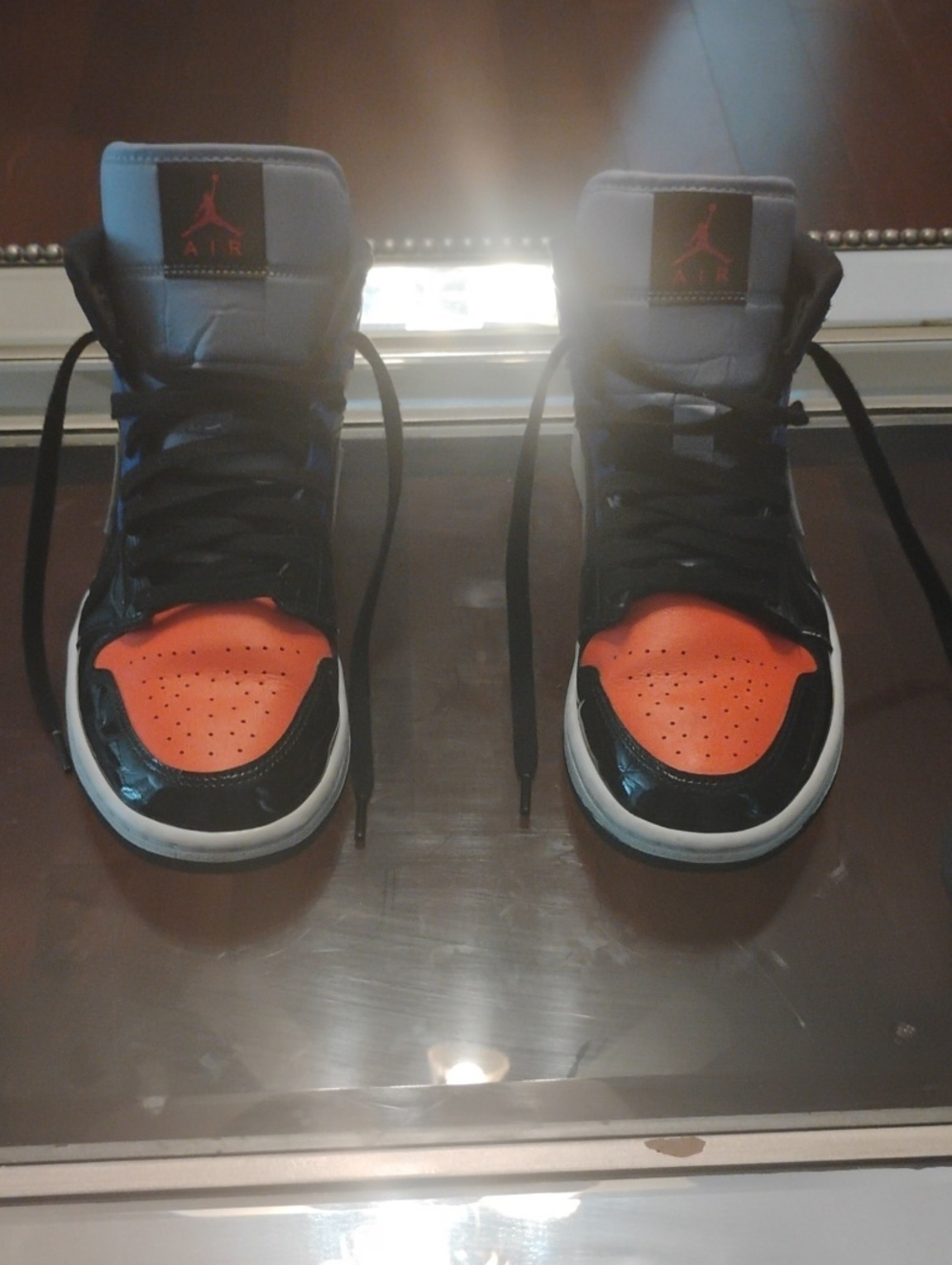 Jordan Kids High-Top Sneakers - Black & Orange